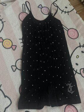 Juicy Couture shorts bodysuit w Rhinestones